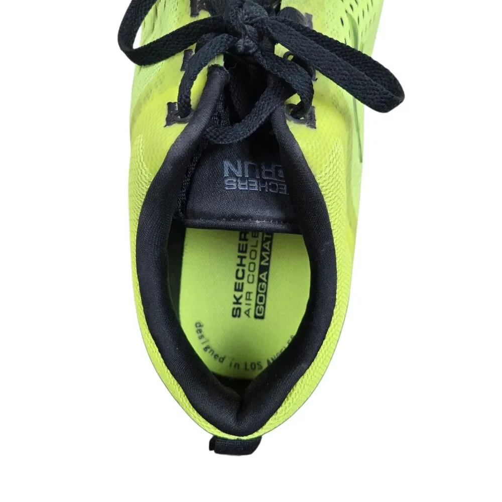 Skechers Go Run Lite Men's Sneakers Trainers 10 Neon Yellow Black Athletic